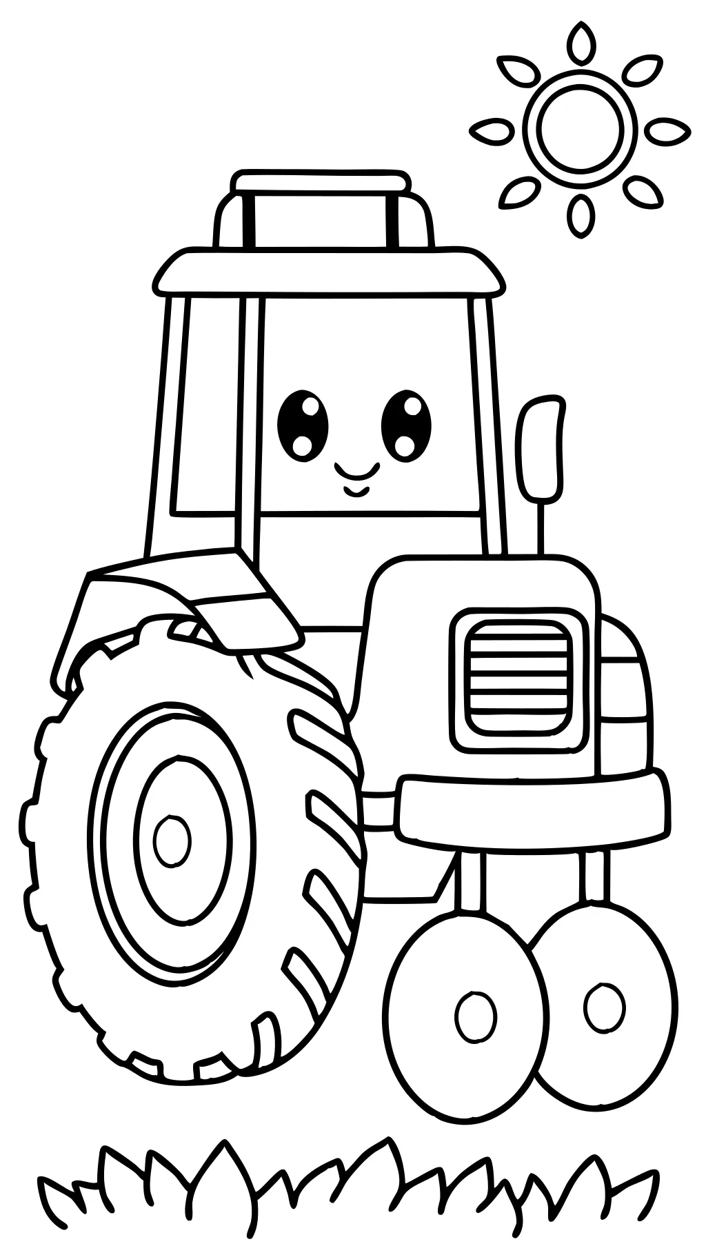 tractor coloring pages